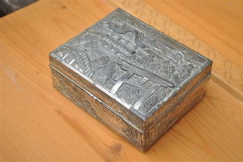 Vintage Metal Asian Box 